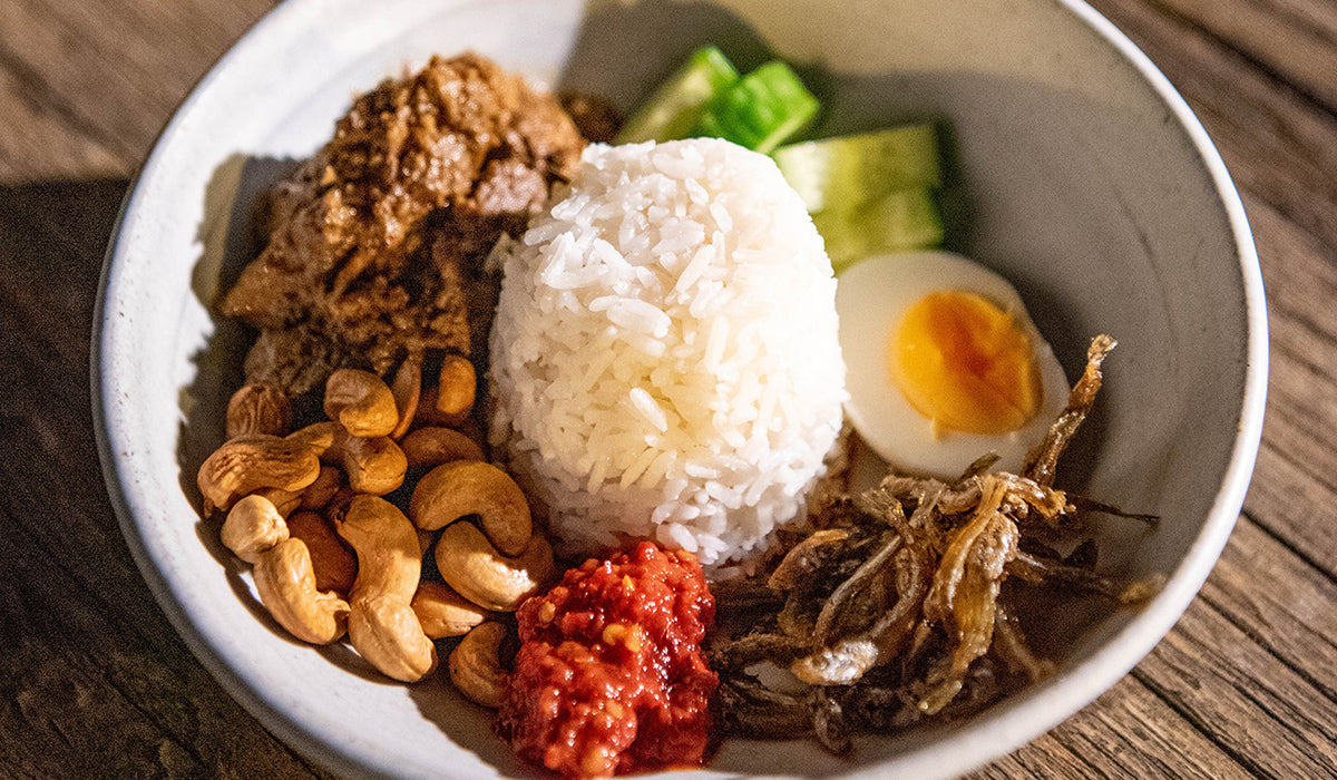 Beef Rendang with Nasi Lemak