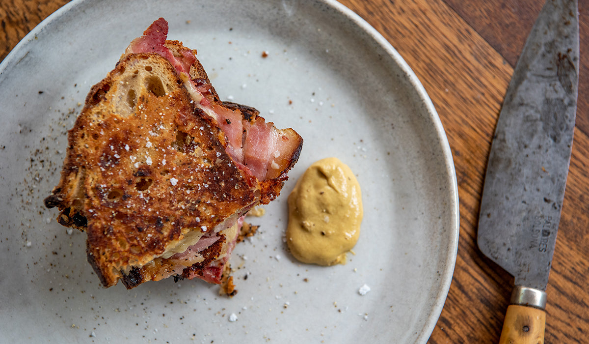 Leftover Christmas Ham Toastie