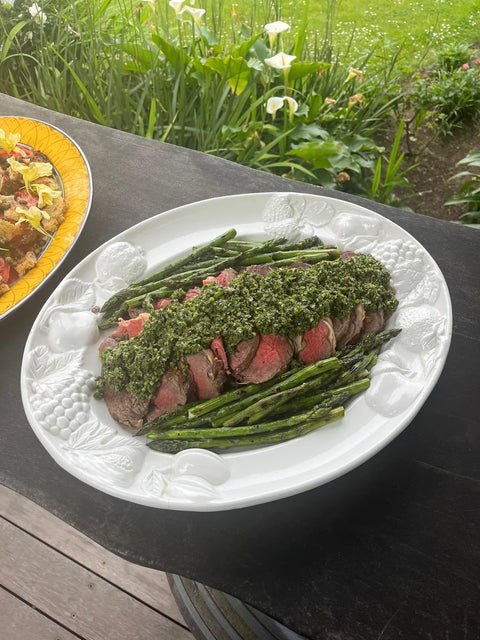 Festive Feasting - Scotch Fillet Roast with Salsa Verde