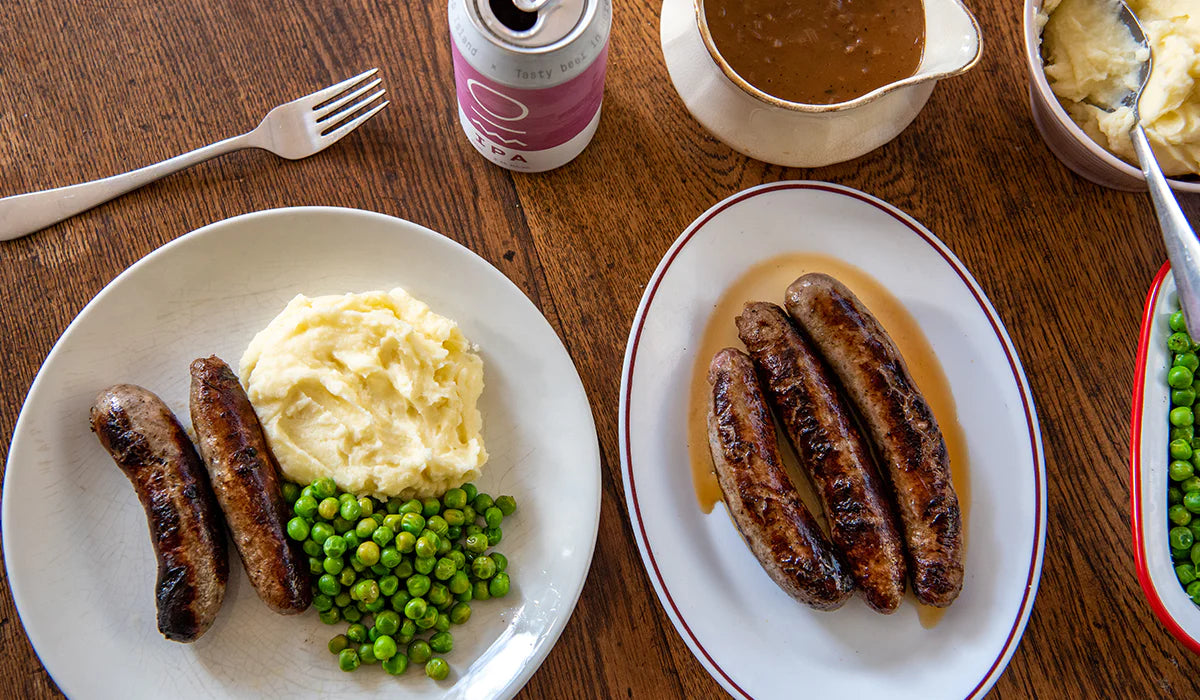 Back to School - Bangers & Mash with Onion Gravy