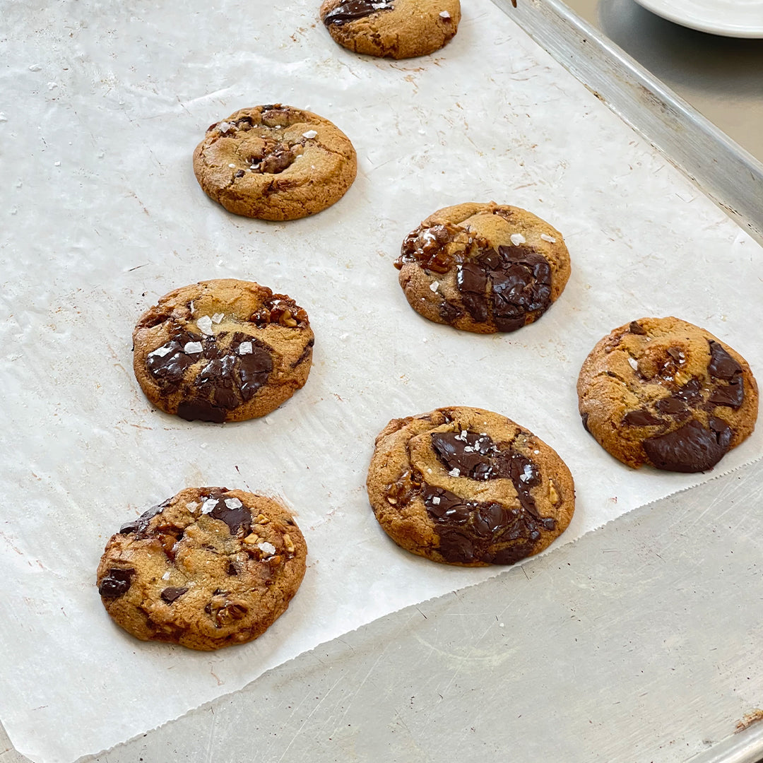 Chocolate + Walnut Brittle Cookies with Hunted + Gathered