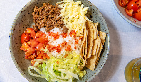 Okinawan Beef Taco Rice