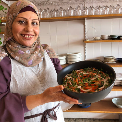 Tas Kabab with Saffron Rice & Salad Sabzyjat