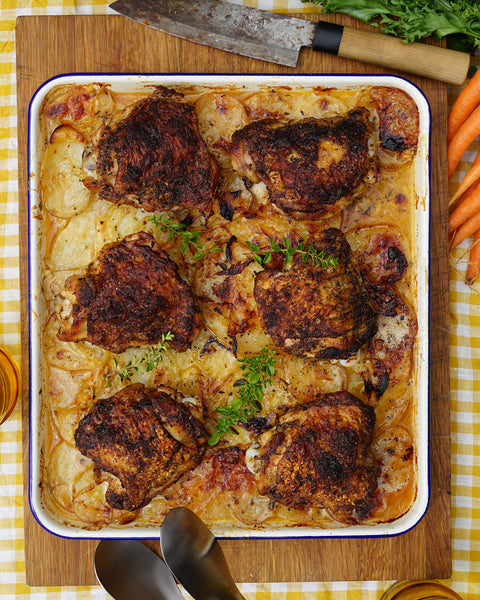 Tray-bake Chicken + Potatoes