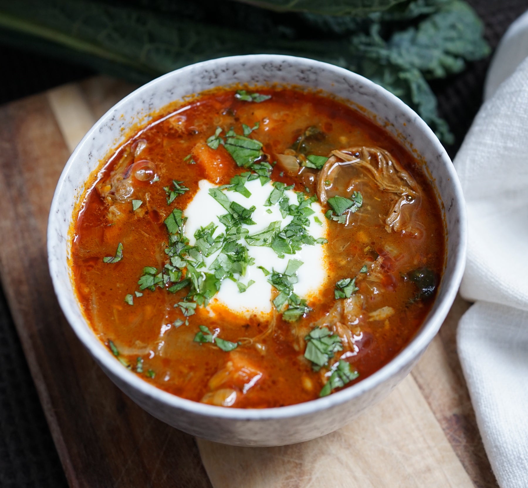 Moroccan Spiced Lentil and Lamb Soup