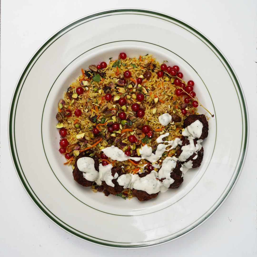 Lamb Kofta with Jewelled Rice - Hagen's Organics