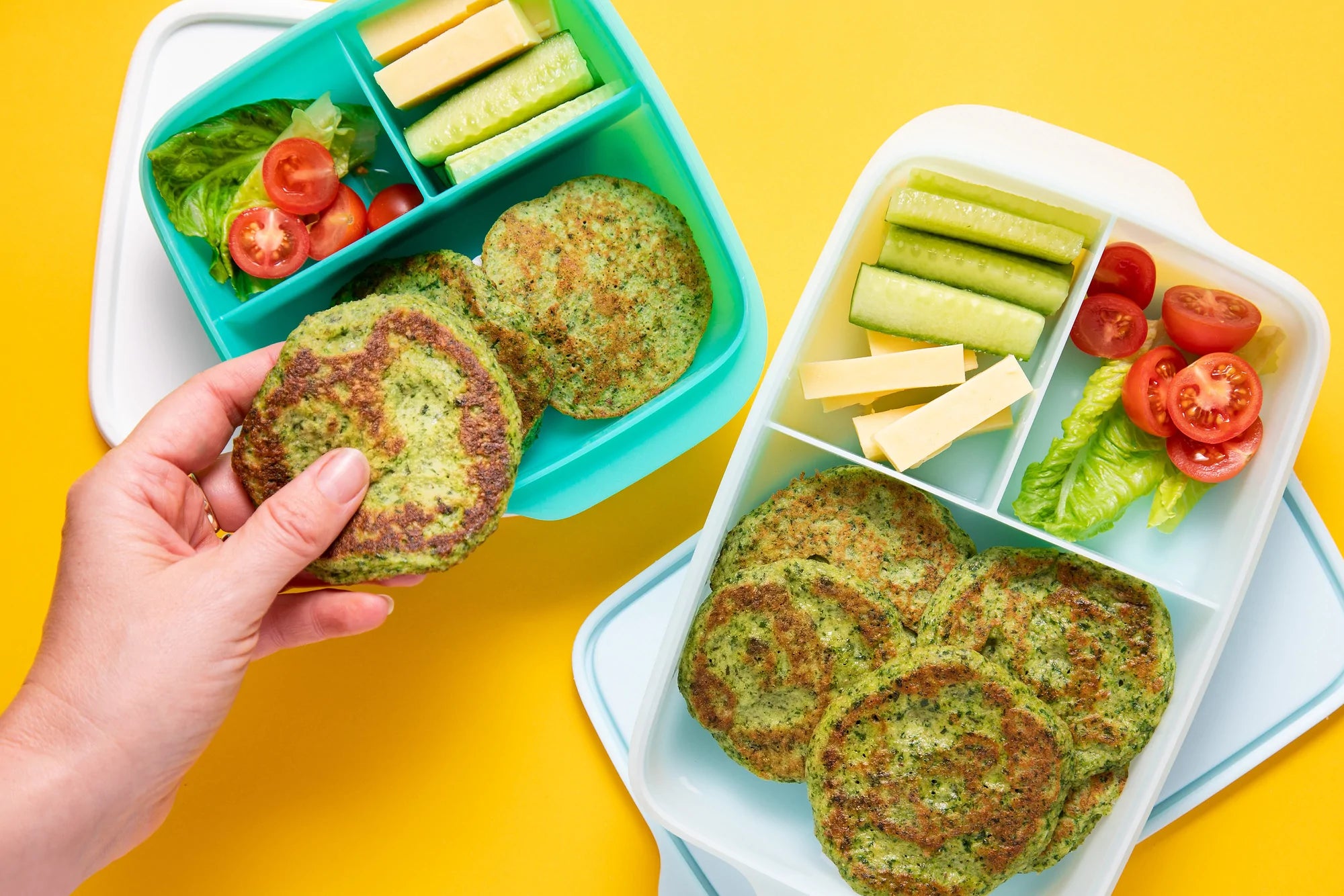 Back to School - Herby Green Pikelets