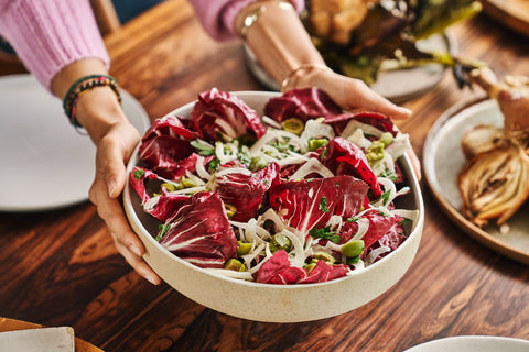 Radicchio Salad with Fennel + Olives