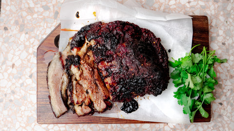 Slow Cooked Brisket Taco British White Beef