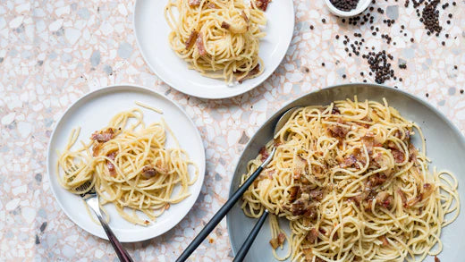 Mid Week - Dry Cured Bacon Spaghetti Alla Carbonara
