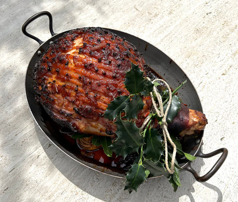 Festive Recipes - Campari & Blood Orange Glazed Ham by Karen Martini