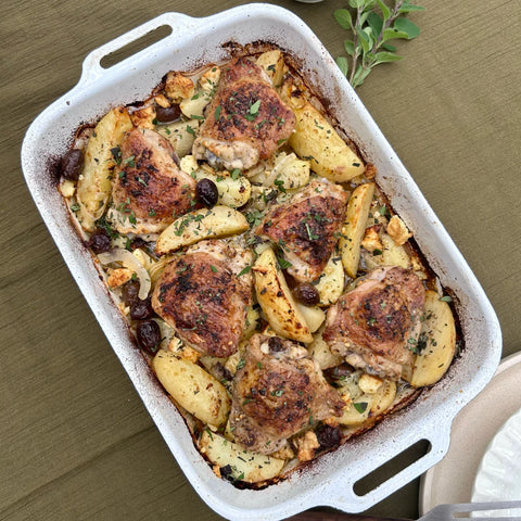 Greek Chicken Tray Bake