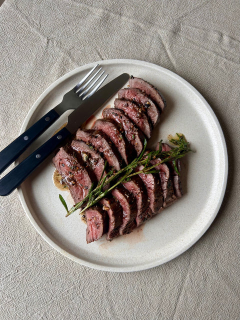 Seared Venison with Rosemary Butter