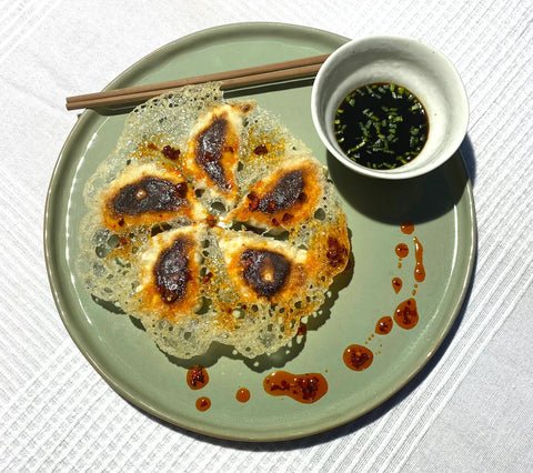 Lunar New Year - Pork, Cabbage + Chive Potstickers