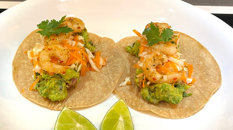 Healthy Prawn Taco’s with “Good Gut” Slaw by Steph Gobbo