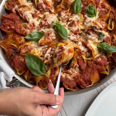 Mother's Day - Pasta shells stuffed with meatballs