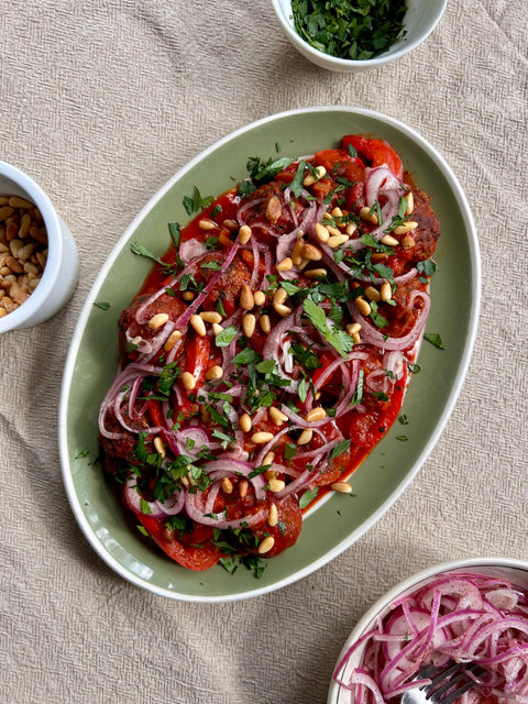 Moroccan Spiced Venison Meatballs with Tomato