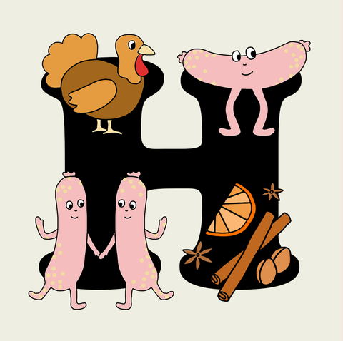 Christmas Turkey Chipolata